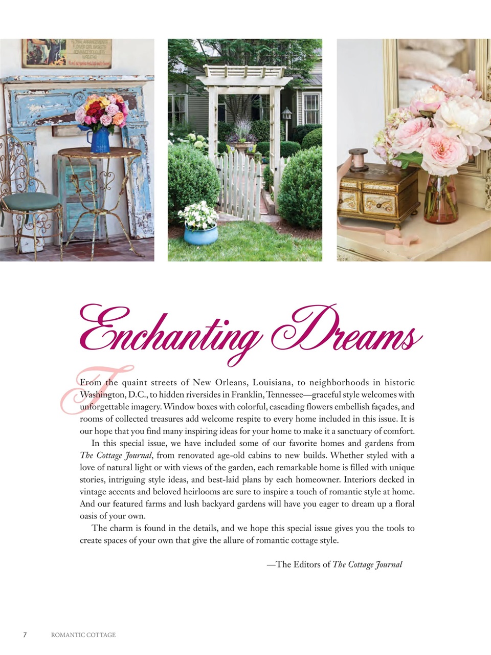 The Cottage Journal Preview Pages