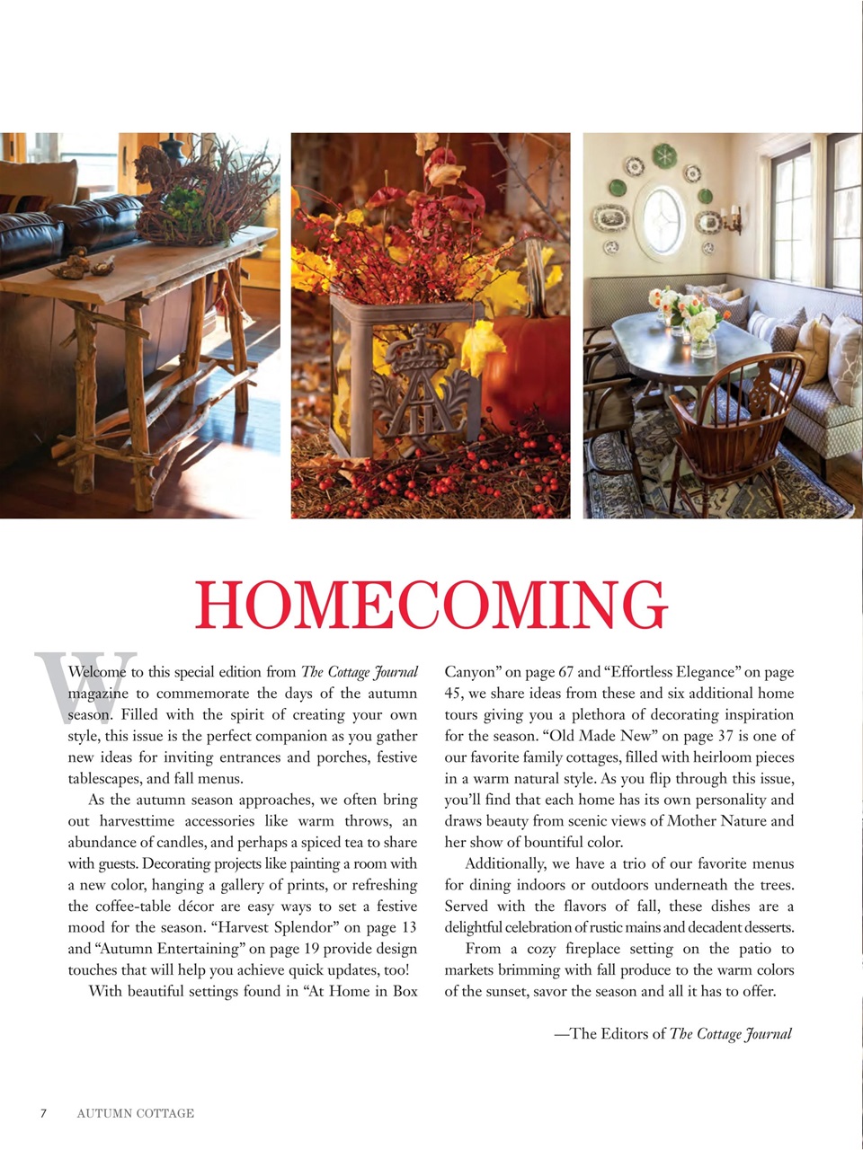 The Cottage Journal Preview Pages