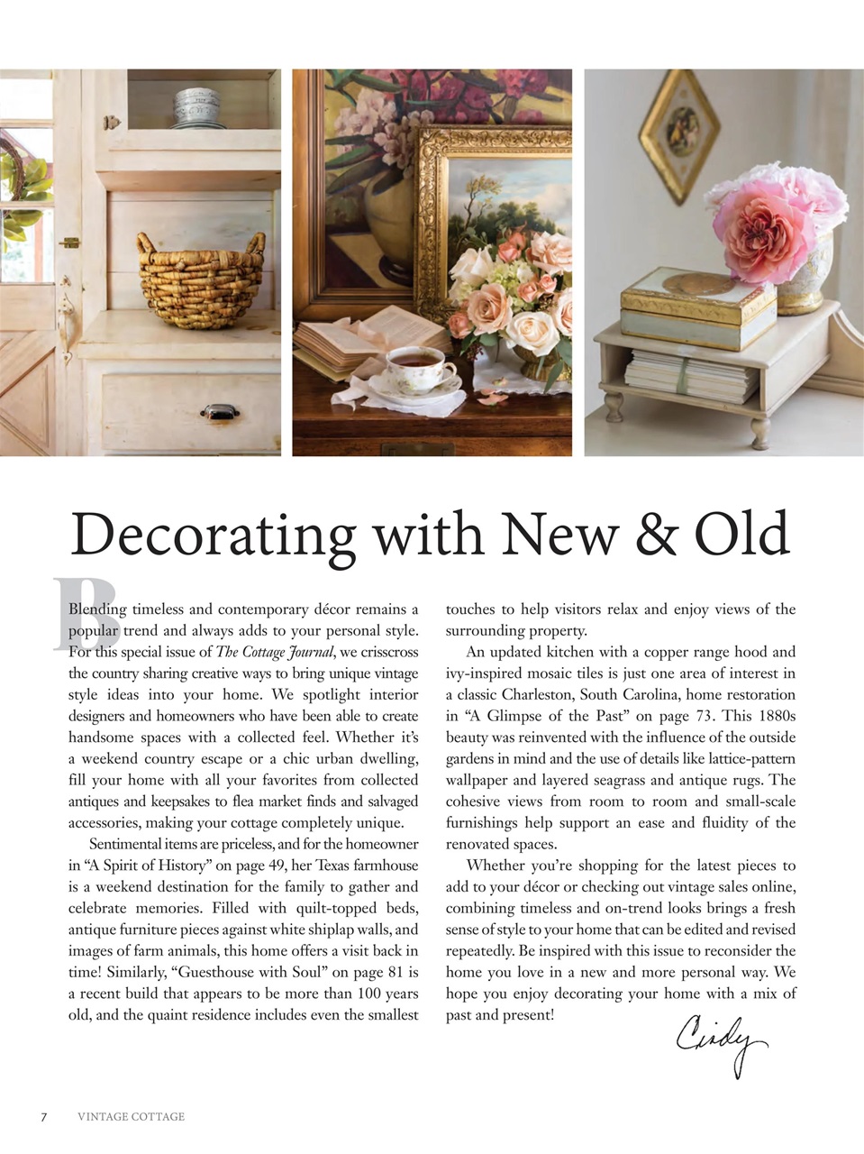 The Cottage Journal Preview Pages