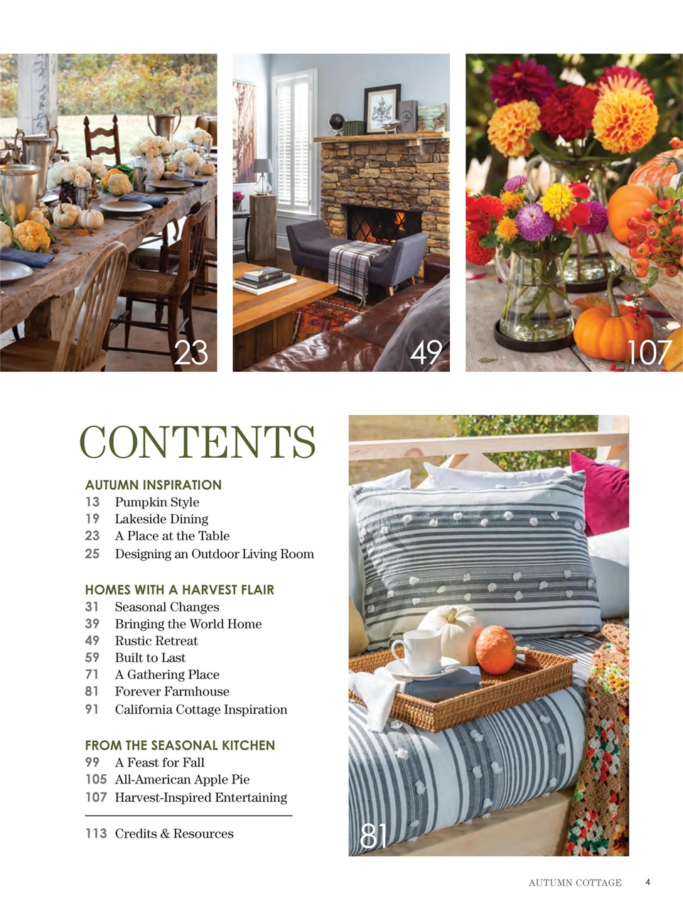 The Cottage Journal Preview Pages