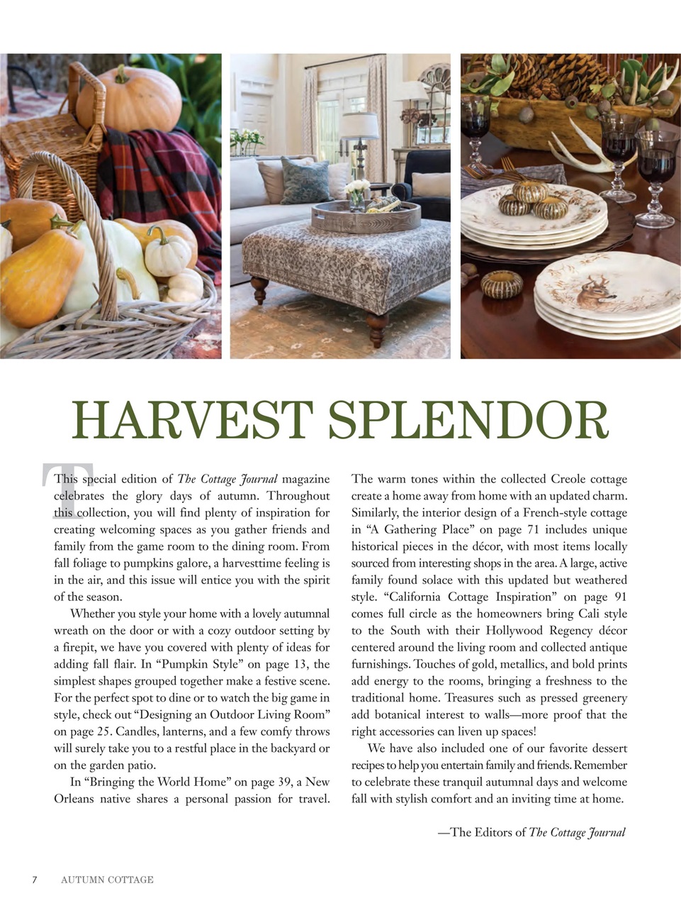 The Cottage Journal Preview Pages