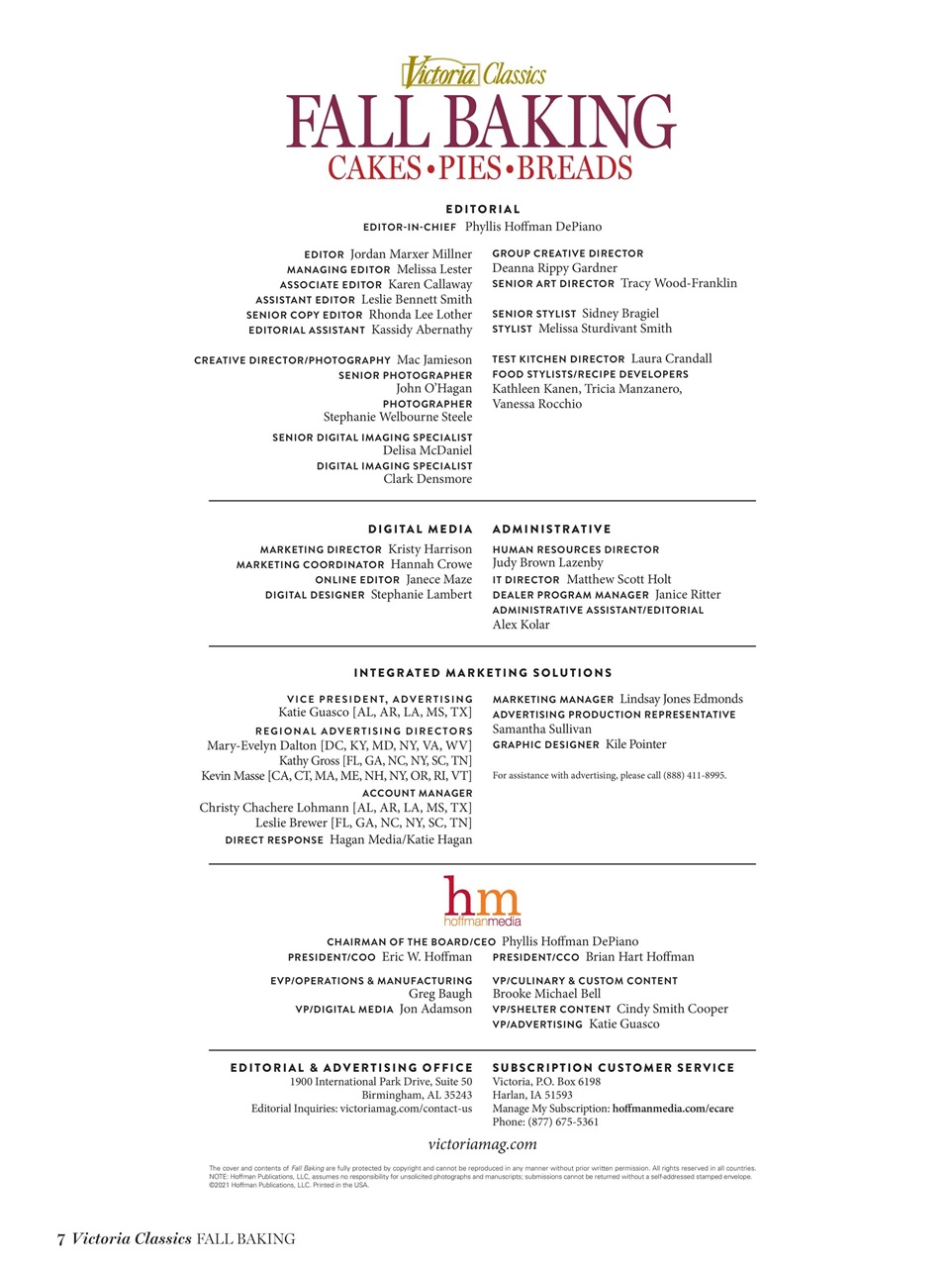 Victoria Preview Pages