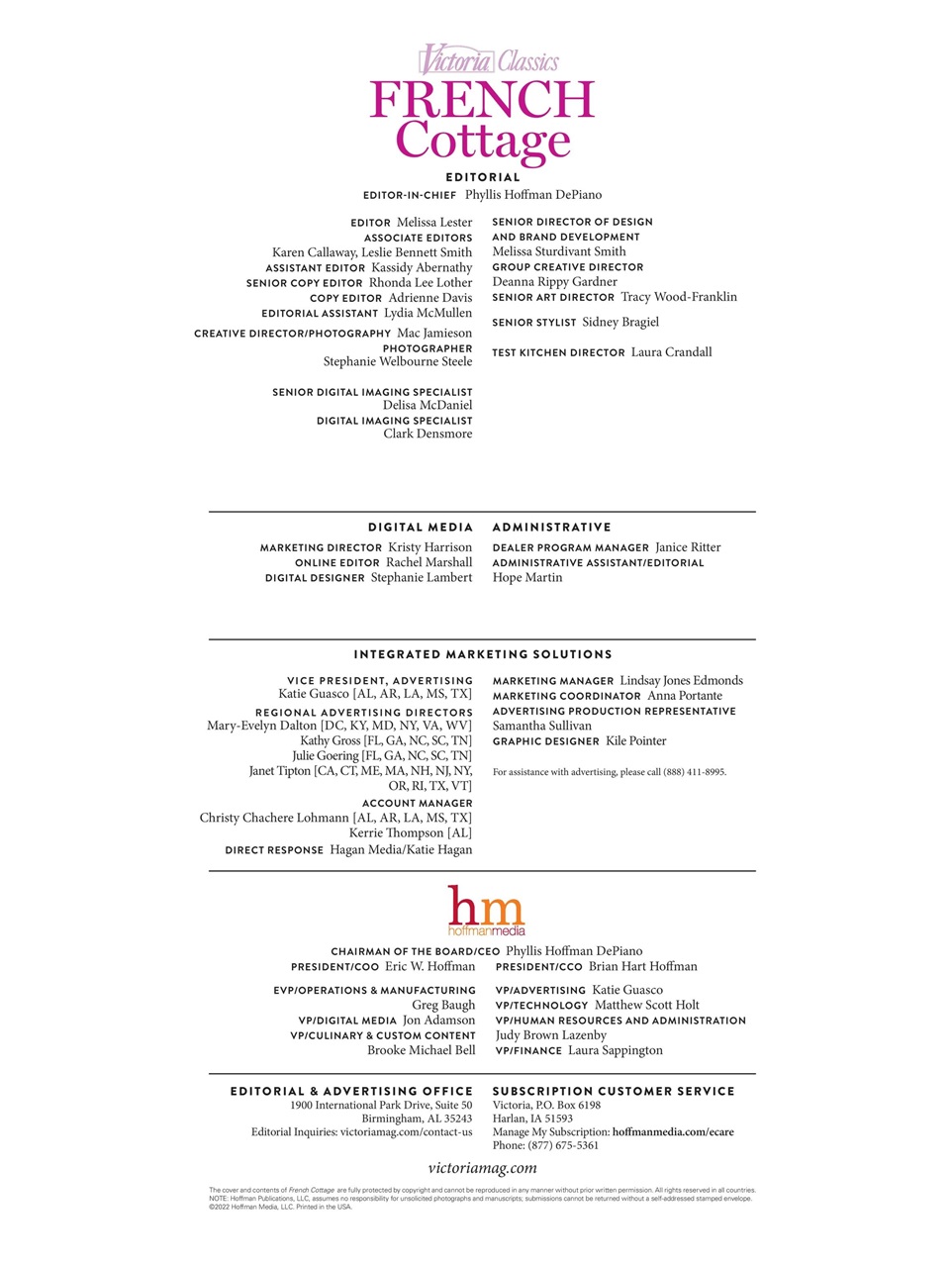 Victoria Preview Pages