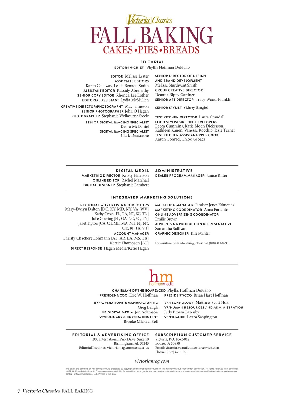 Victoria Preview Pages