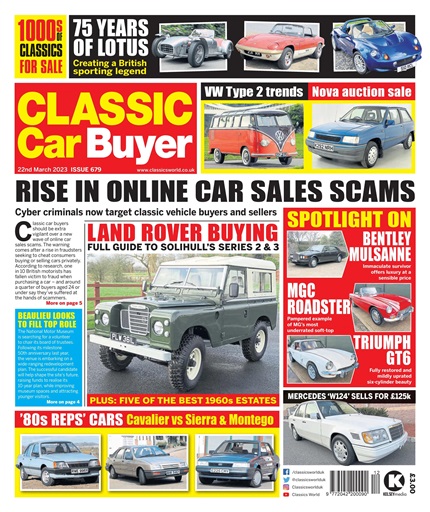 Classic Car Buyer issue 