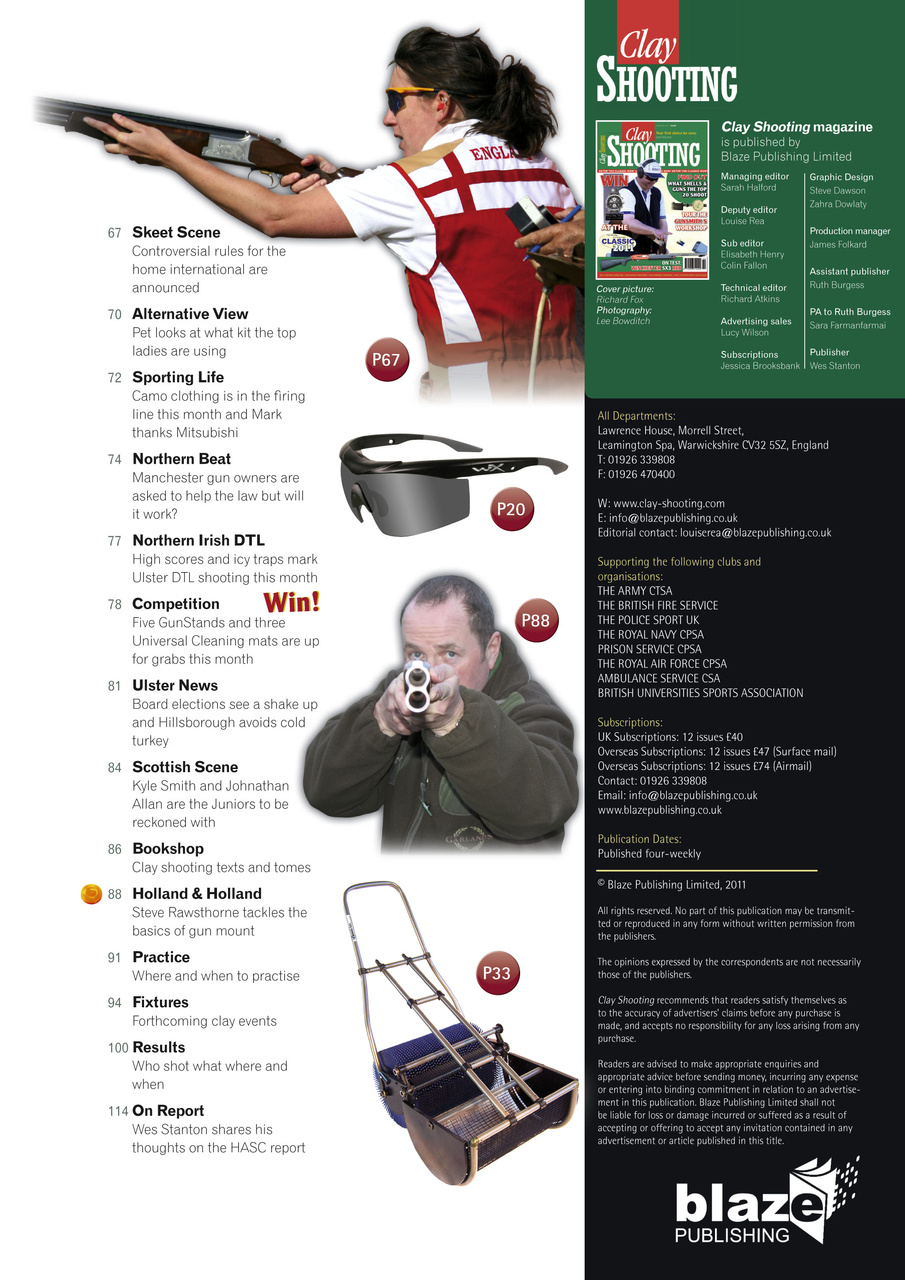 Clay Shooting Preview Pages