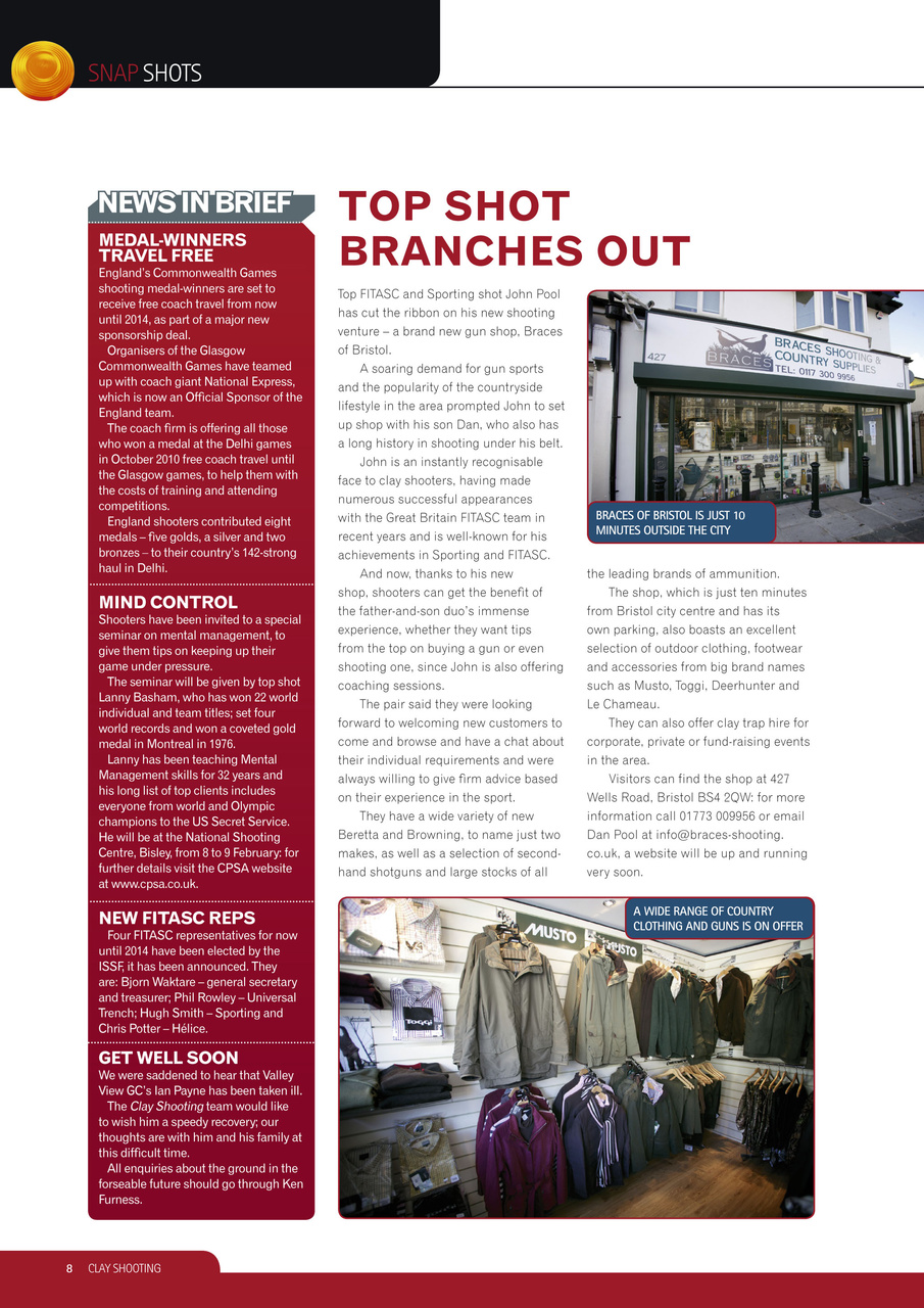 Clay Shooting Preview Pages