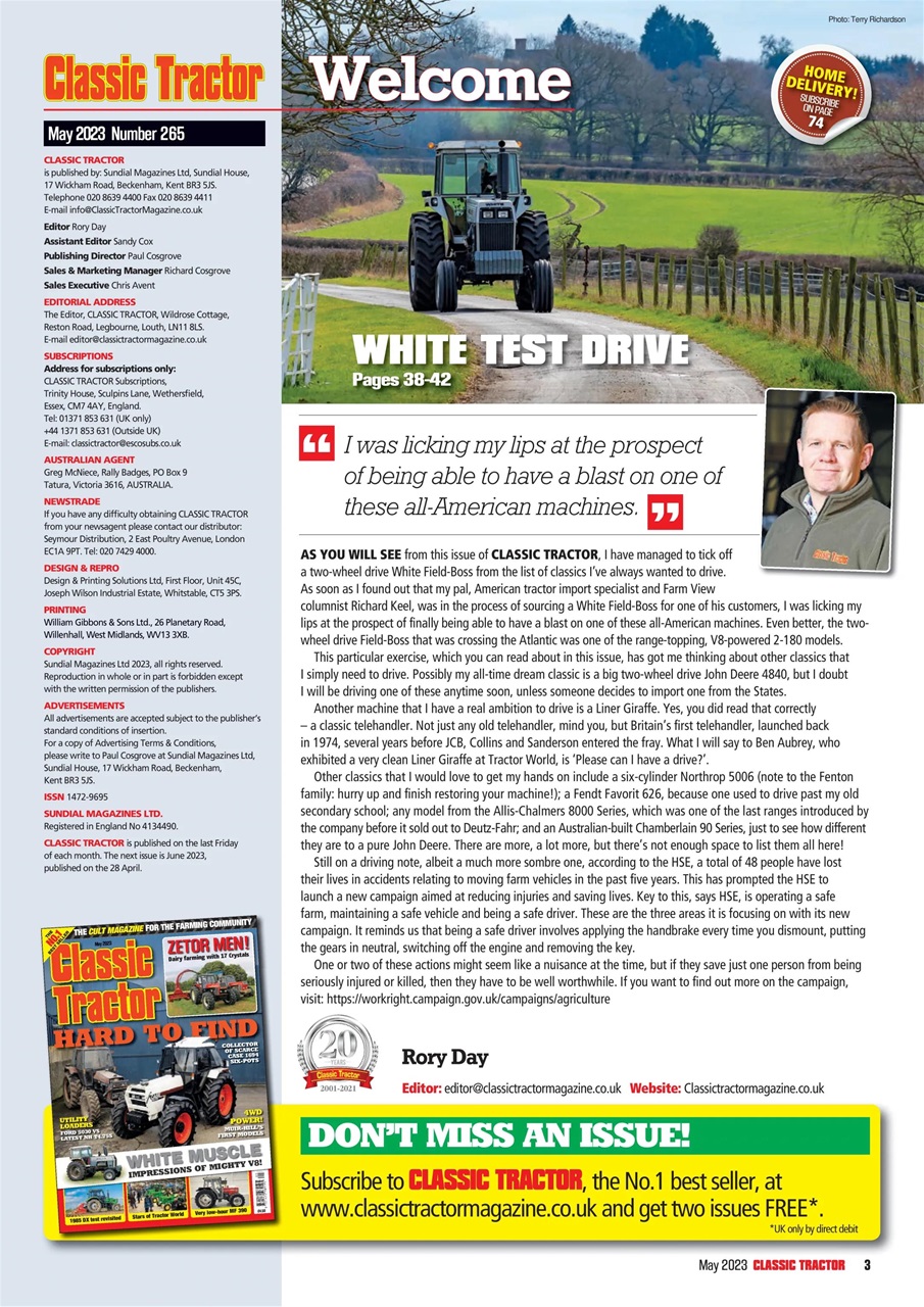 Classic Tractor Preview Pages