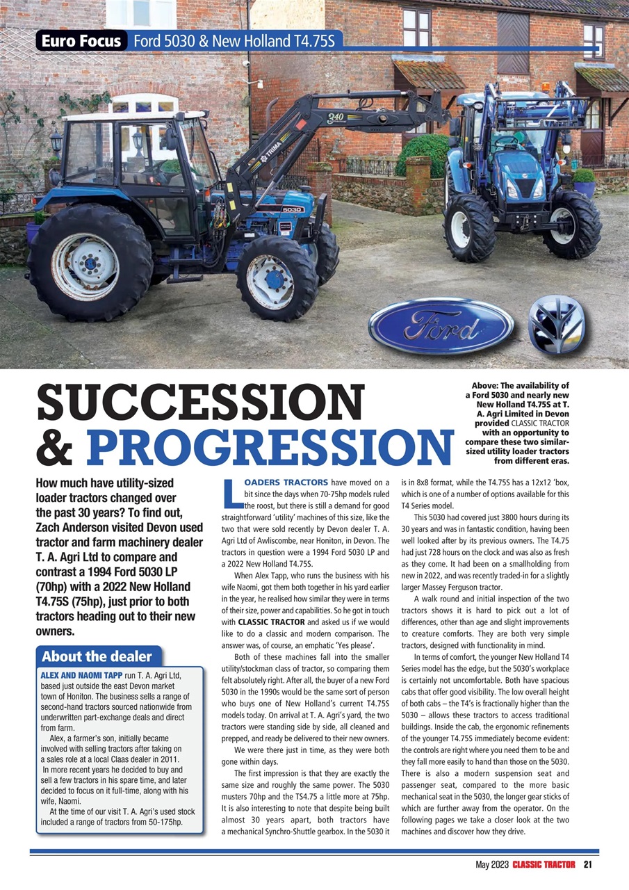 Classic Tractor Preview Pages