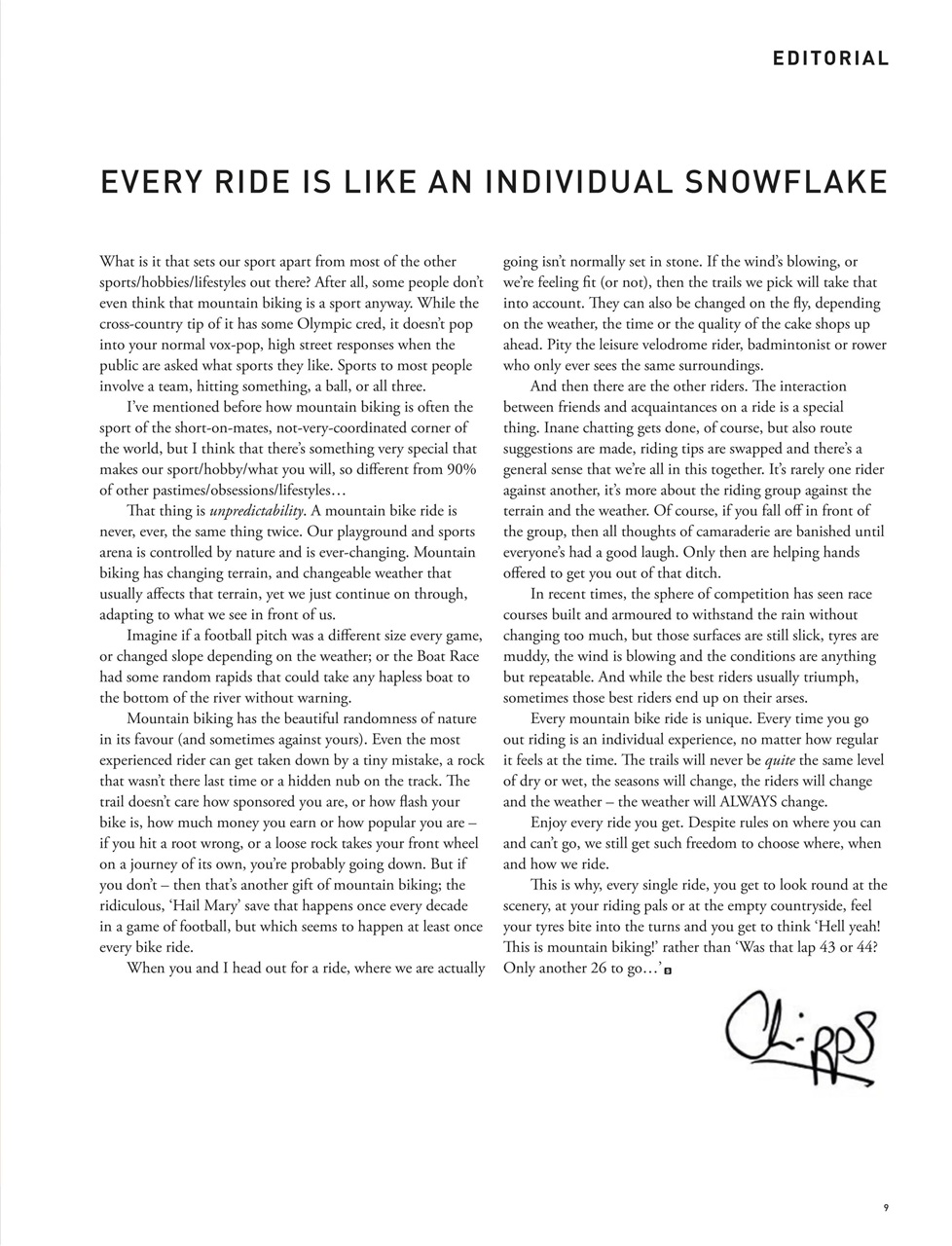 Singletrack Preview Pages