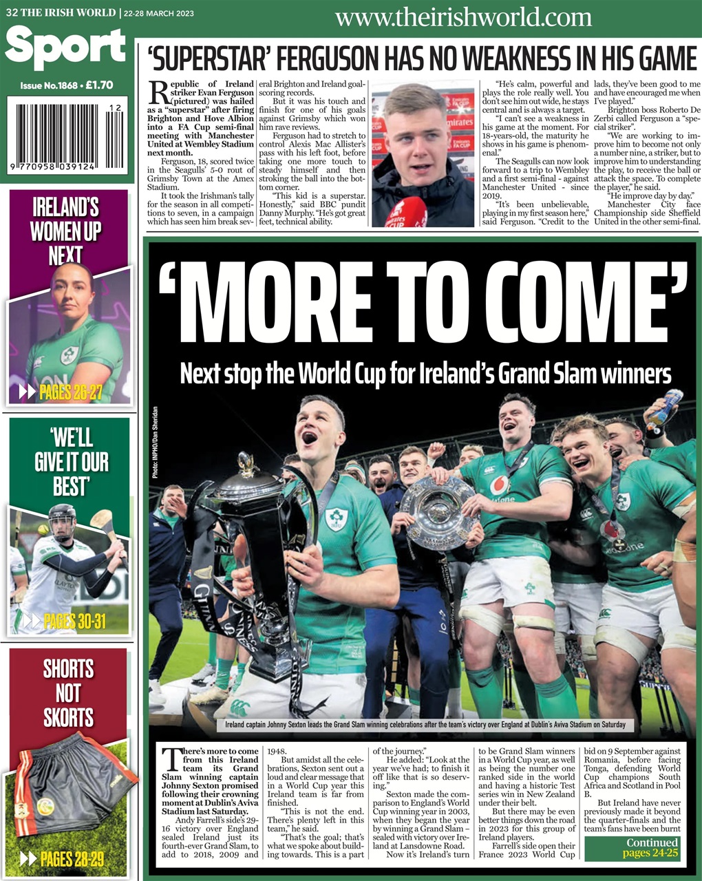 Irish World Preview Pages
