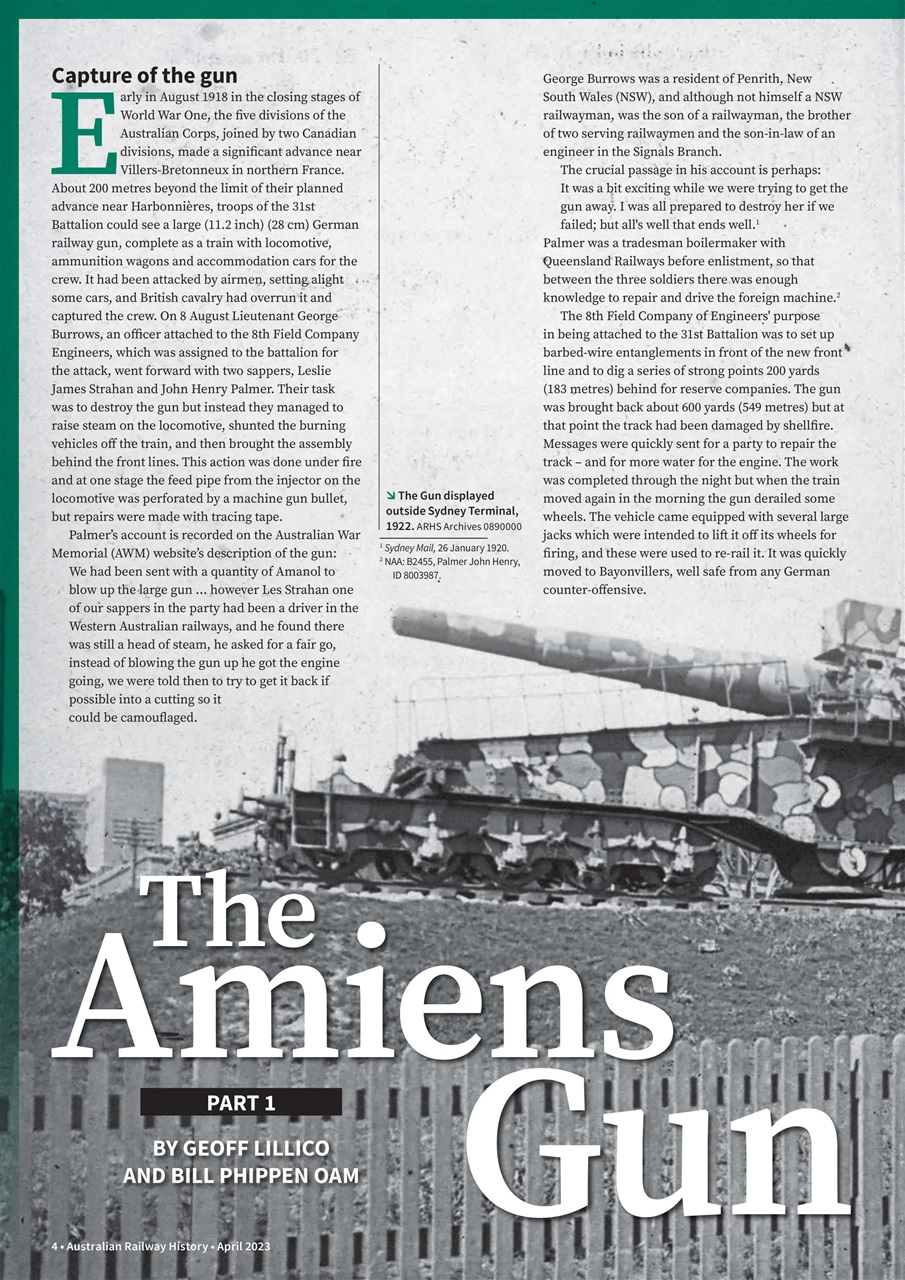 Australian Railway History Preview Pages