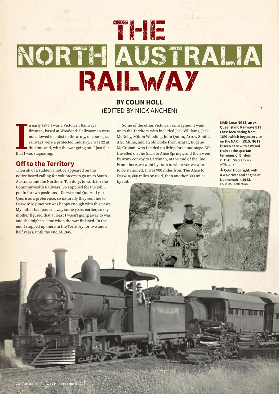 Australian Railway History Preview Pages