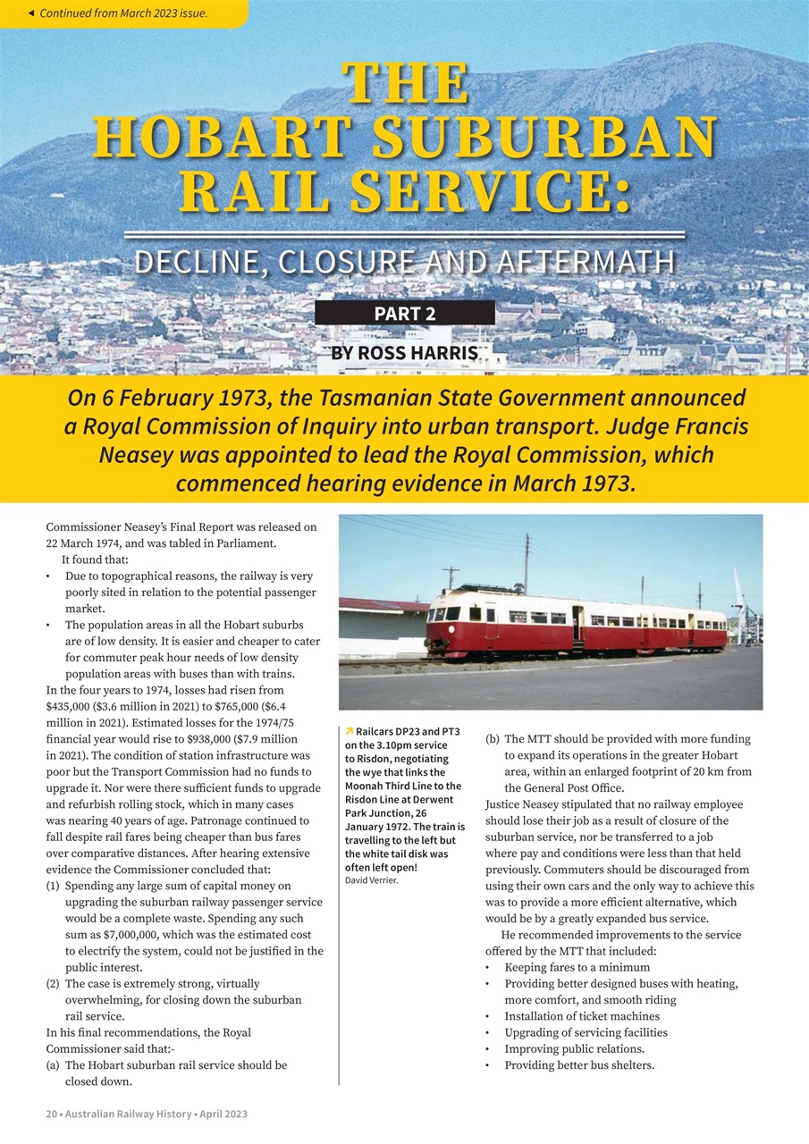 Australian Railway History Preview Pages