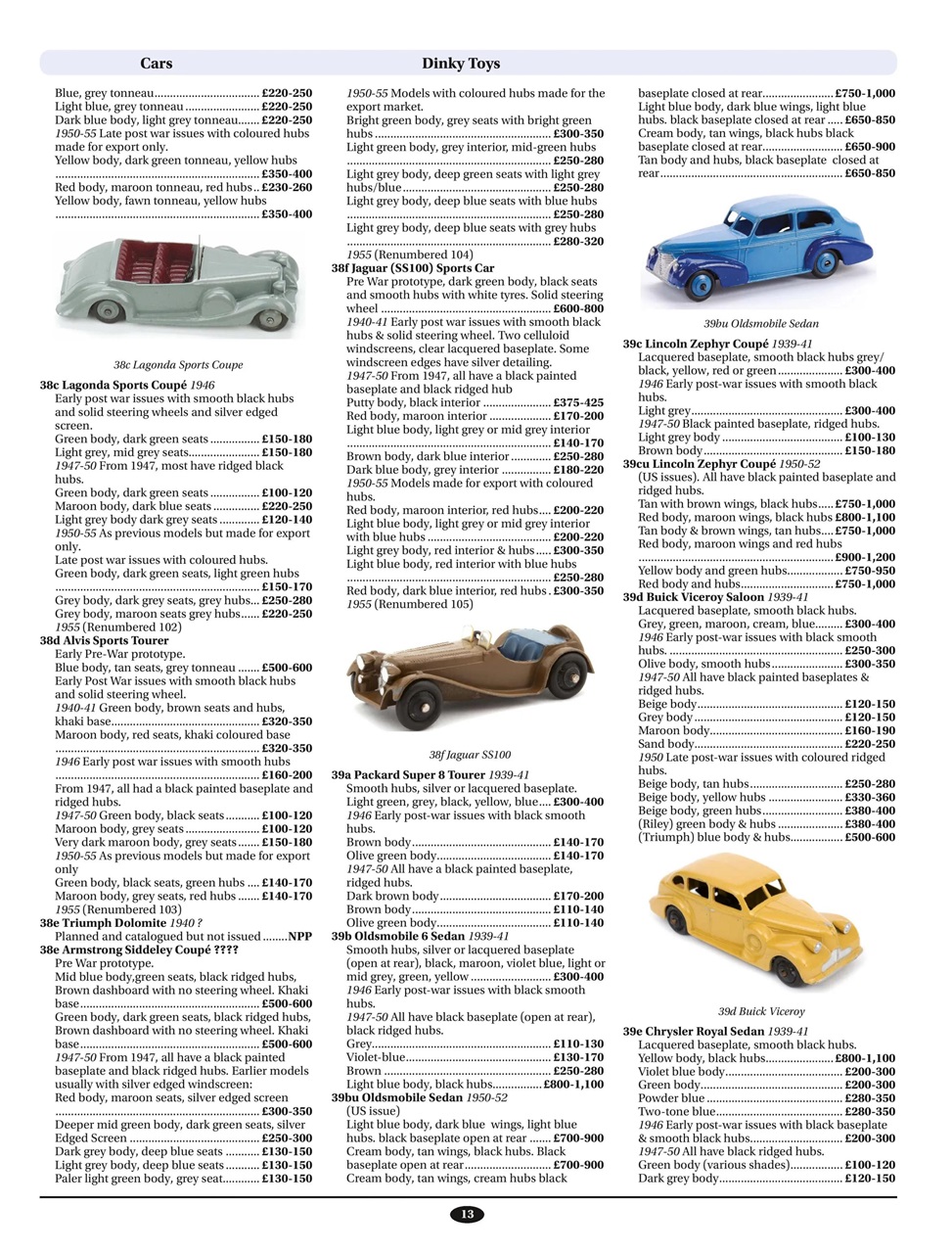Toy Collectors Price Guide Preview Pages