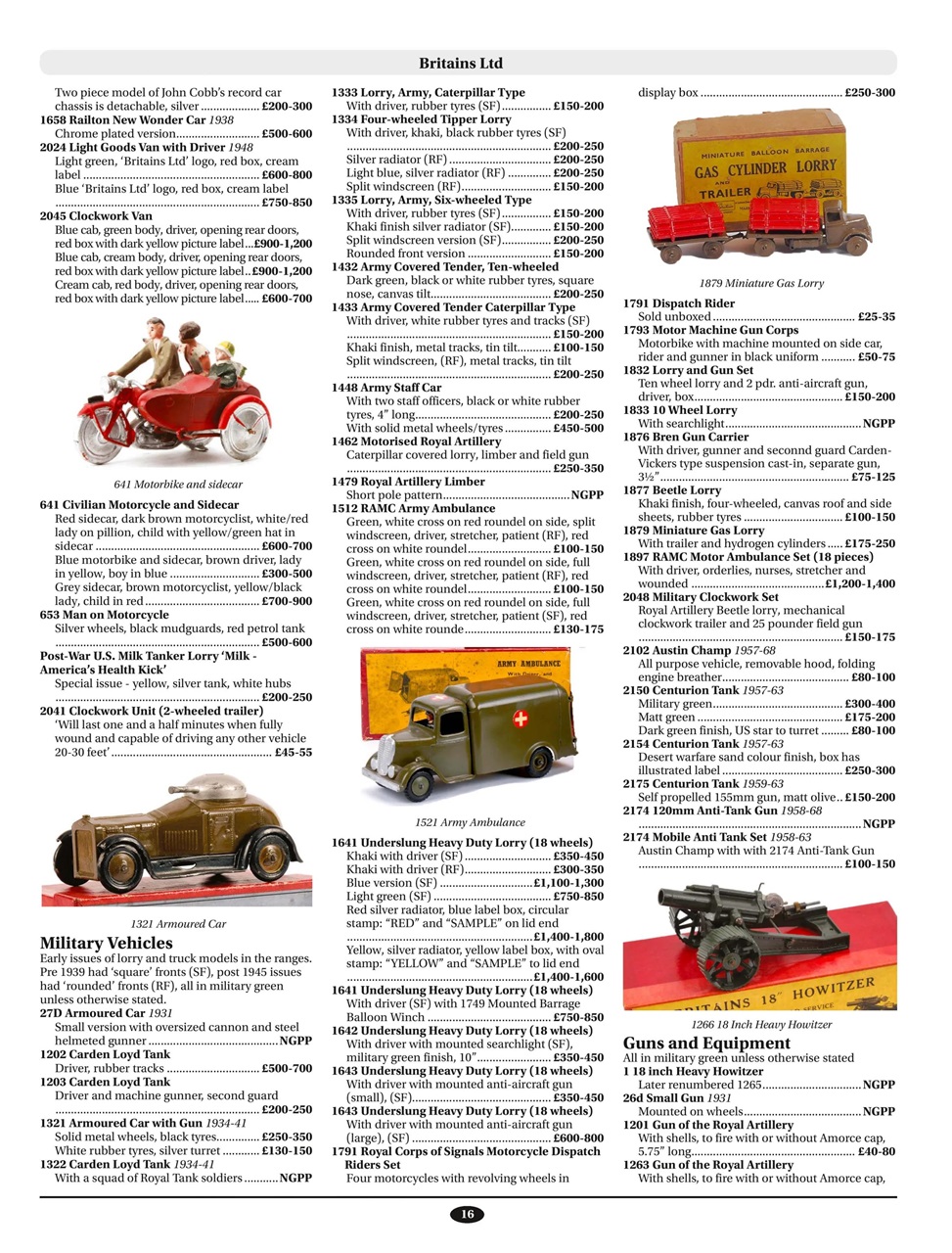 Toy Collectors Price Guide Preview Pages