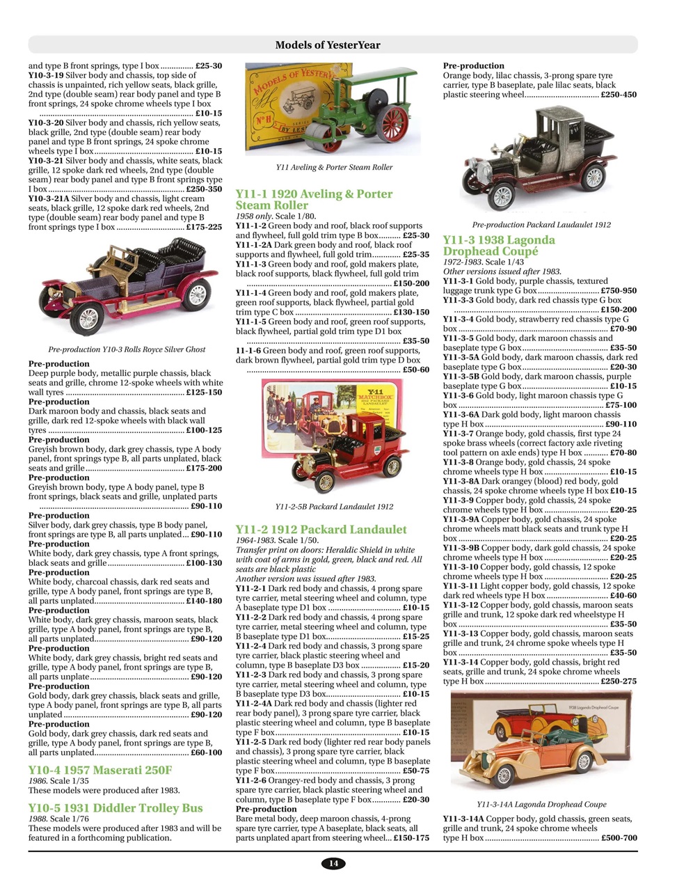 Toy Collectors Price Guide Preview Pages