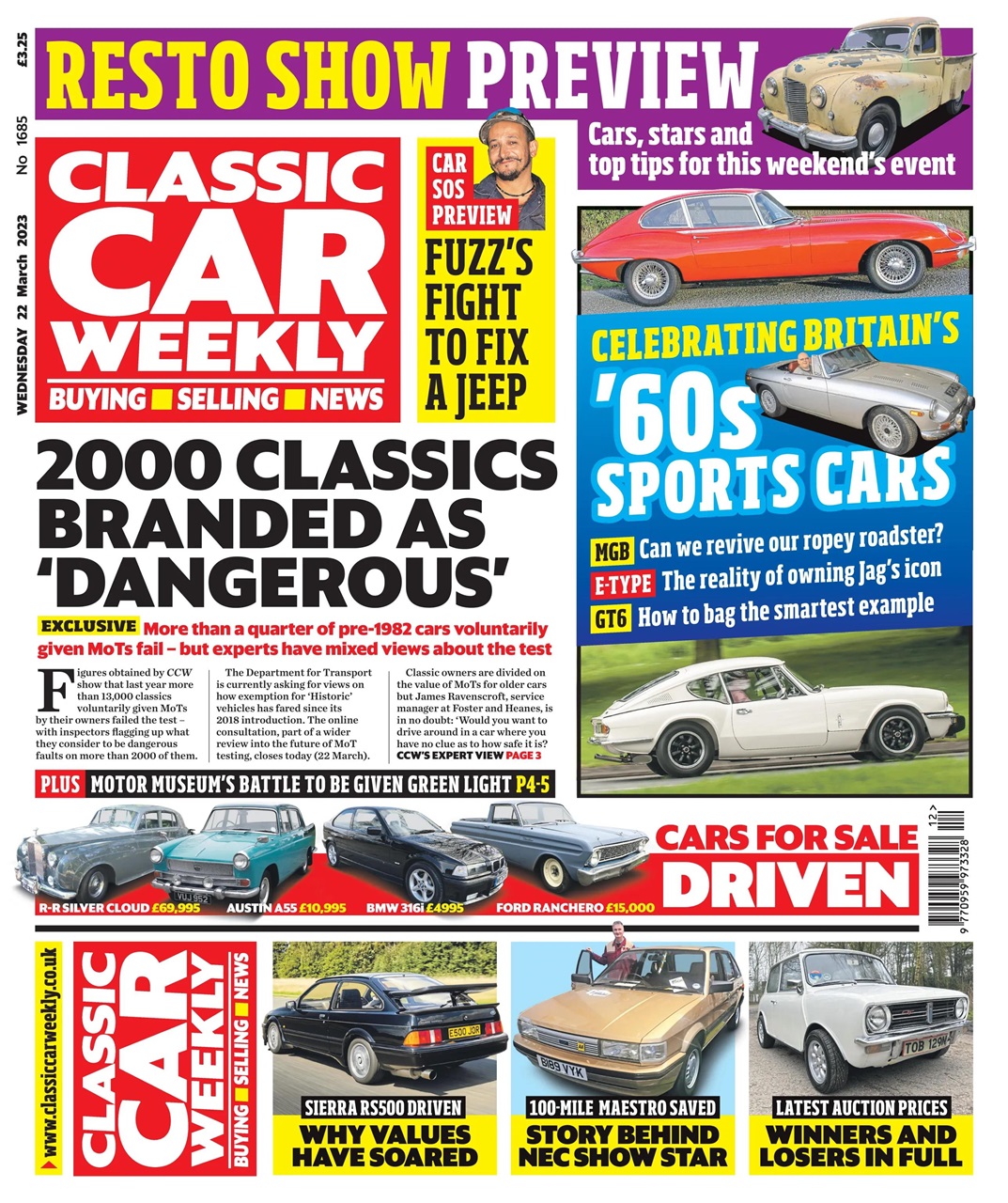 Classic Car Weekly Preview Pages