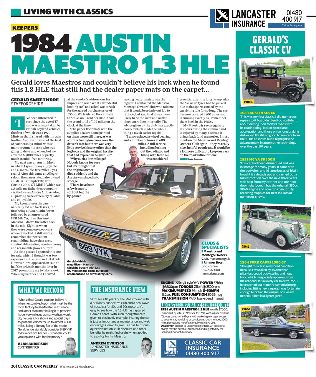 Classic Car Weekly Preview Pages