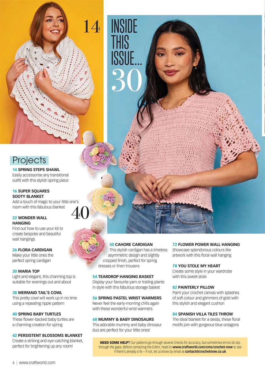 Crochet Now Magazine Preview Pages