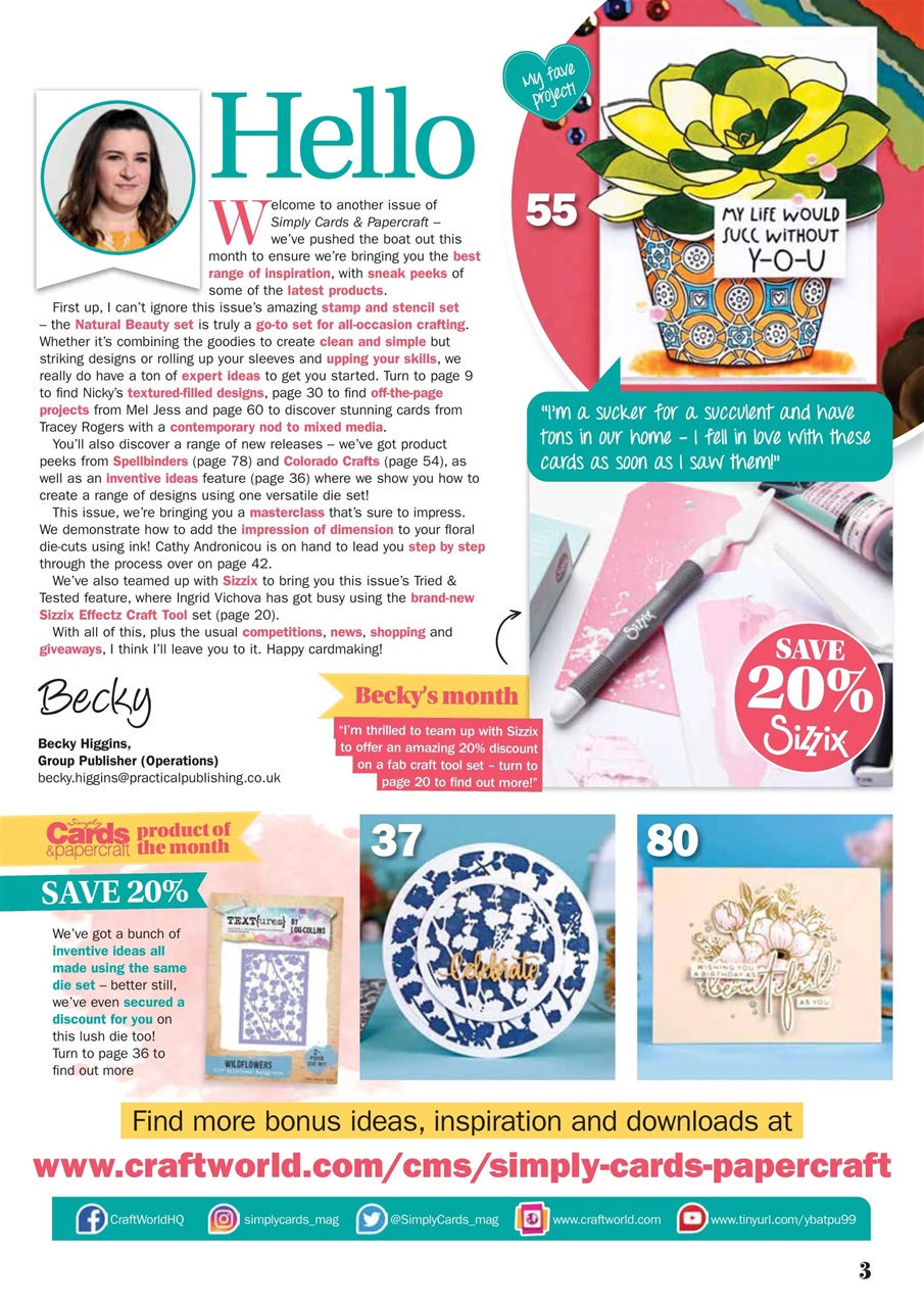 Simply Cards & Papercraft Preview Pages