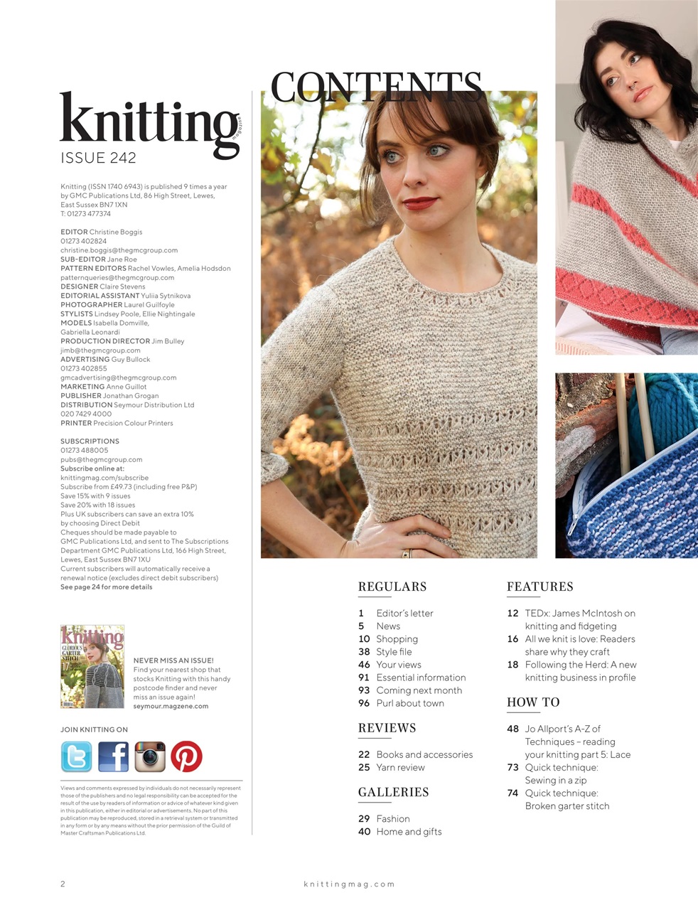 Knitting Preview Pages