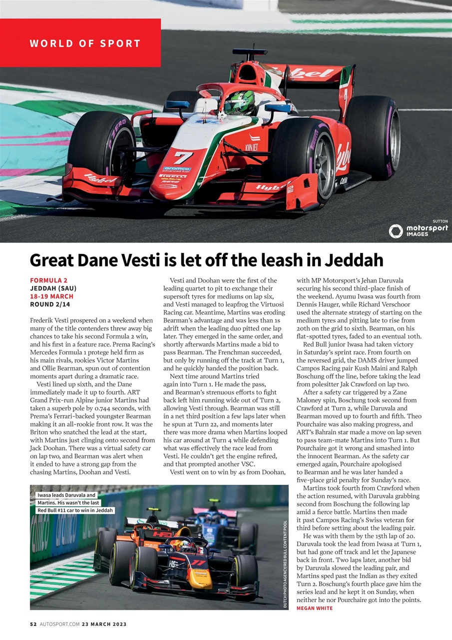 Autosport Preview Pages