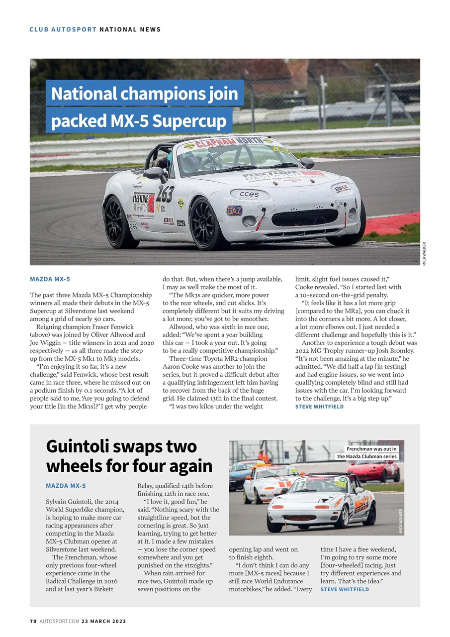 Autosport Preview Pages