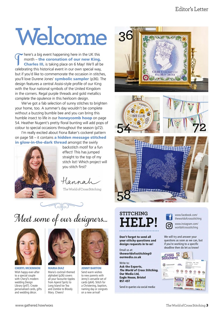 The World of Cross Stitching Preview Pages