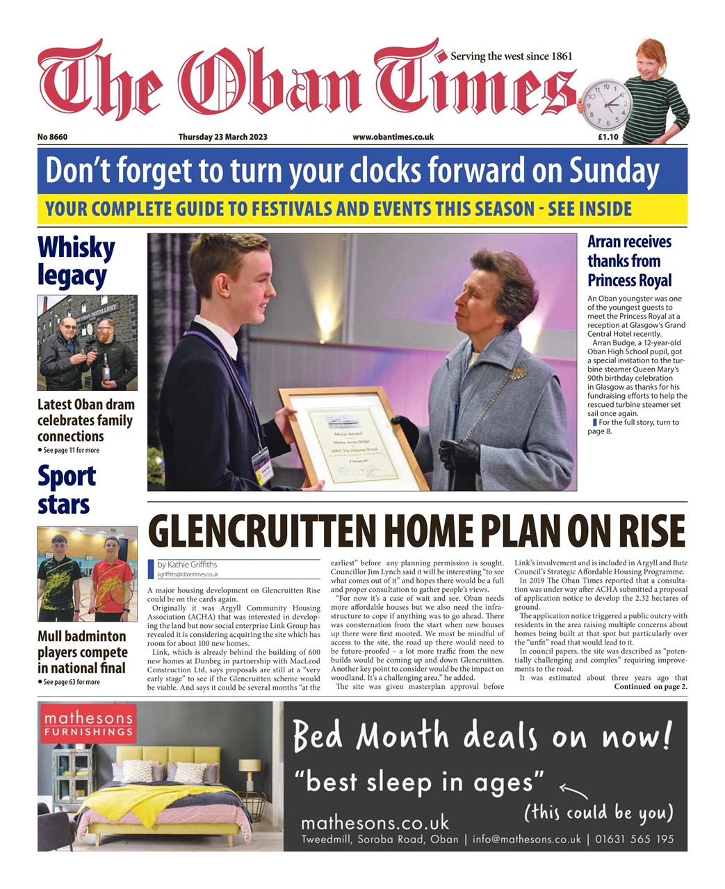 The Oban Times & Lochaber Times Preview Pages