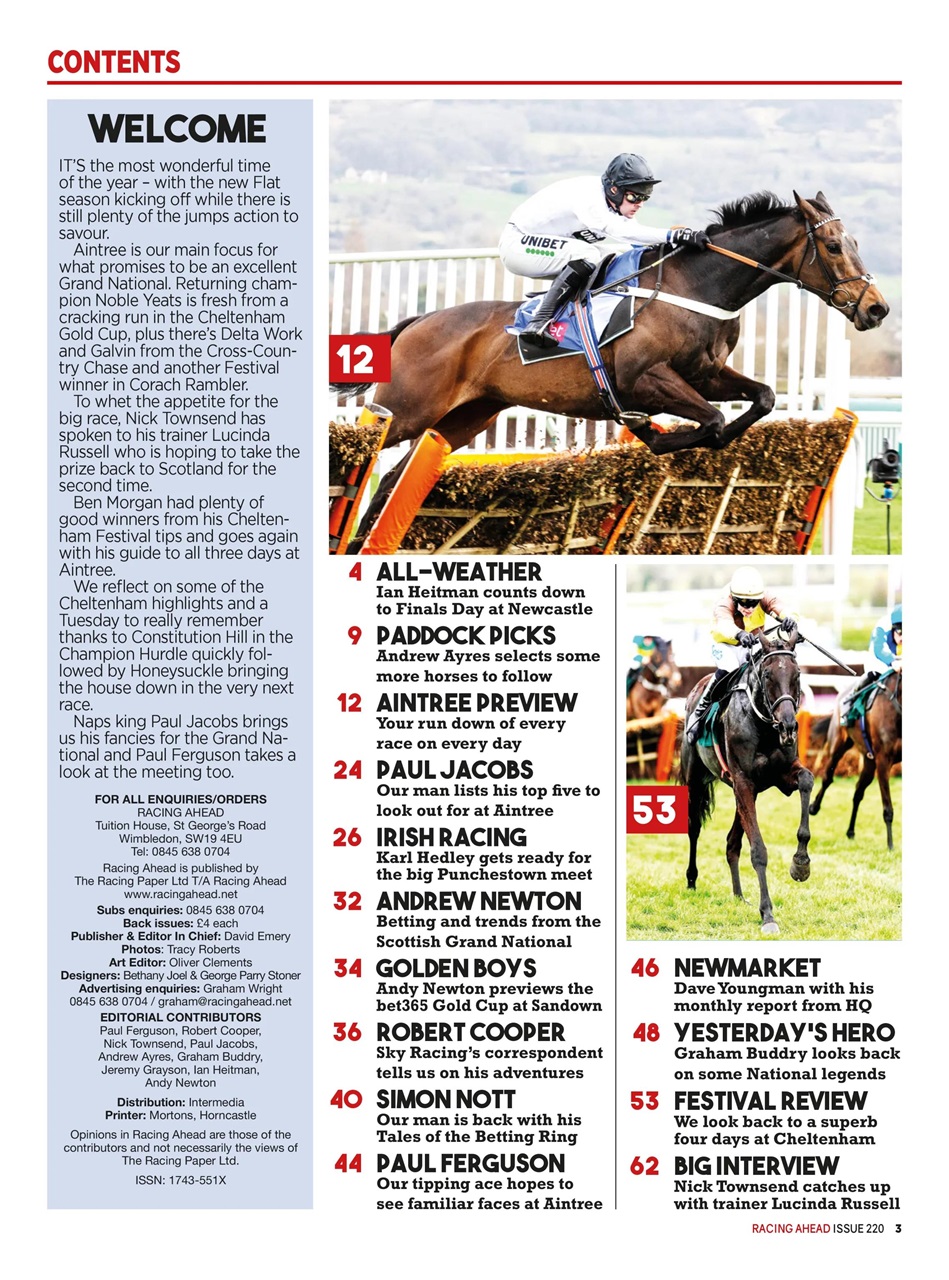 Racing Ahead Preview Pages