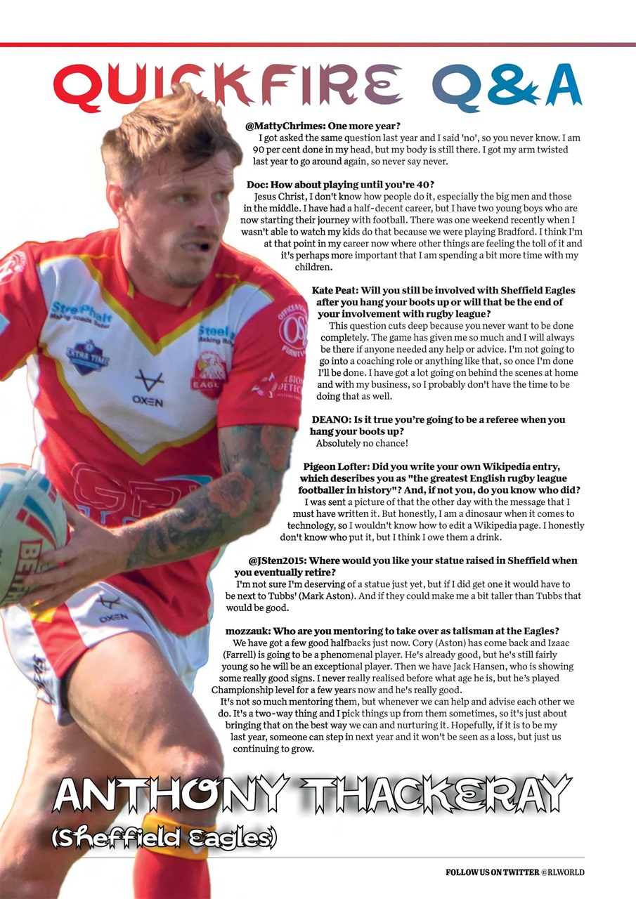 Rugby League World Preview Pages