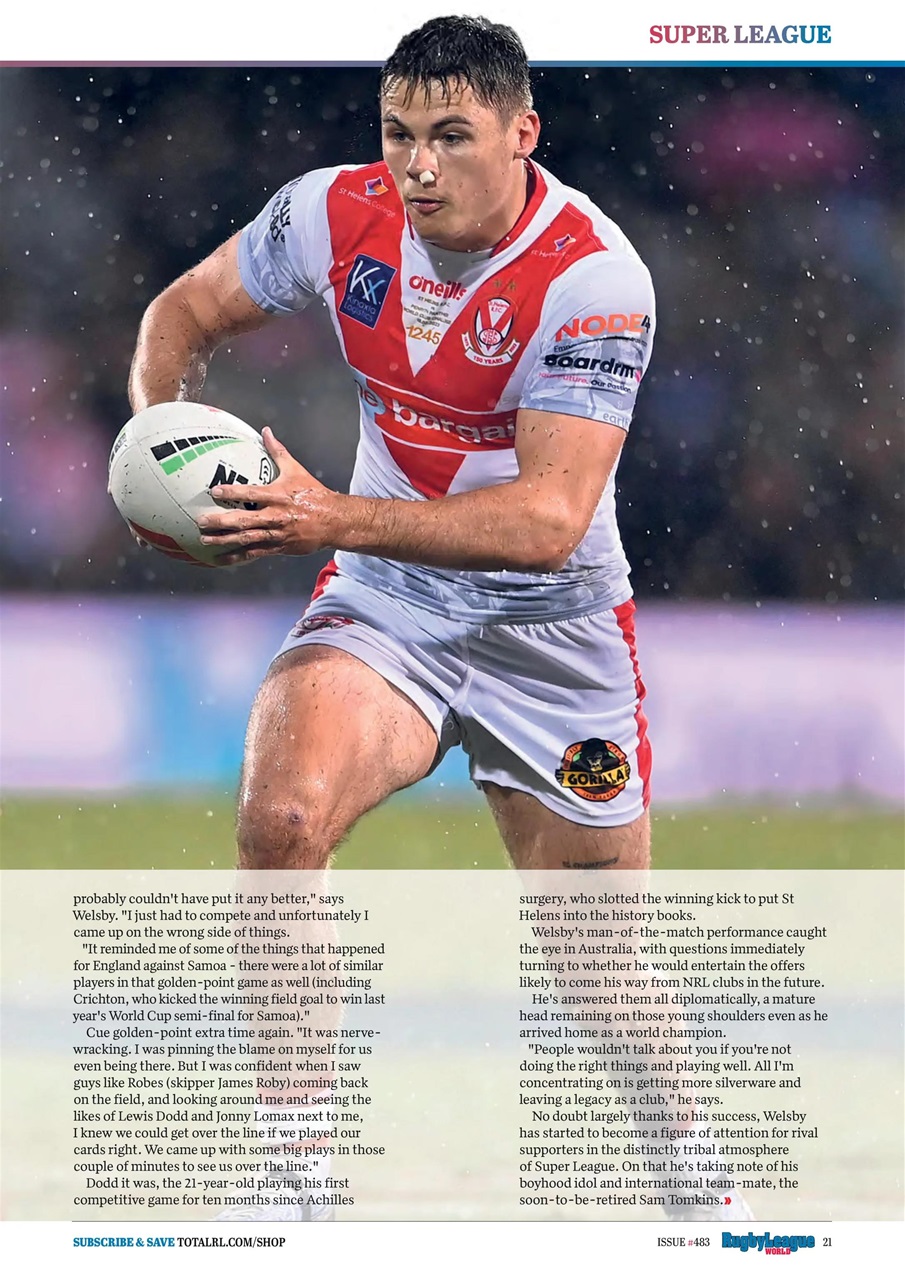 Rugby League World Preview Pages