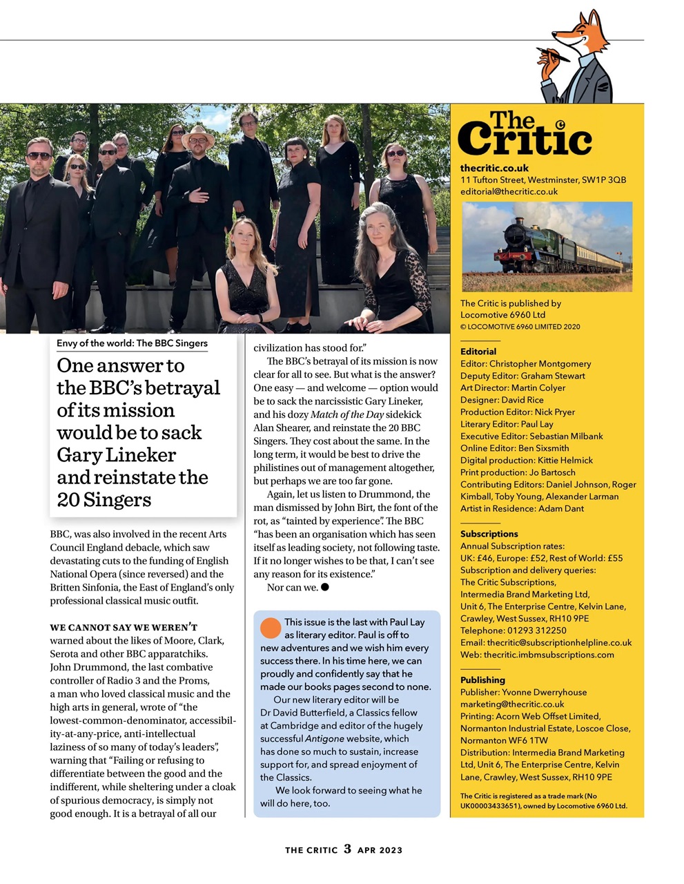 The Critic Preview Pages