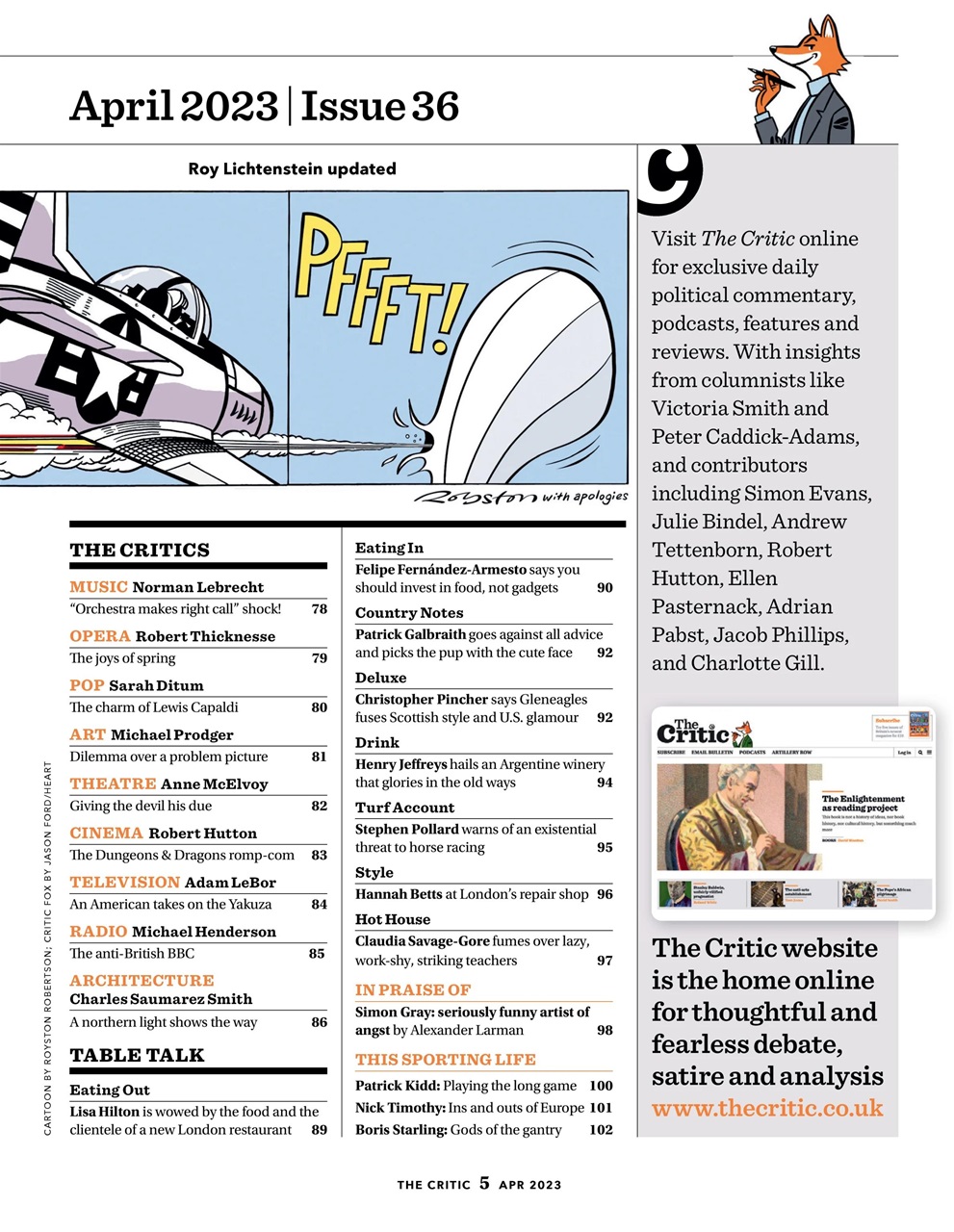 The Critic Preview Pages