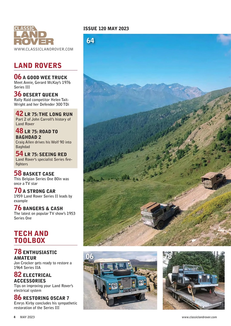 Classic Land Rover Magazine Preview Pages