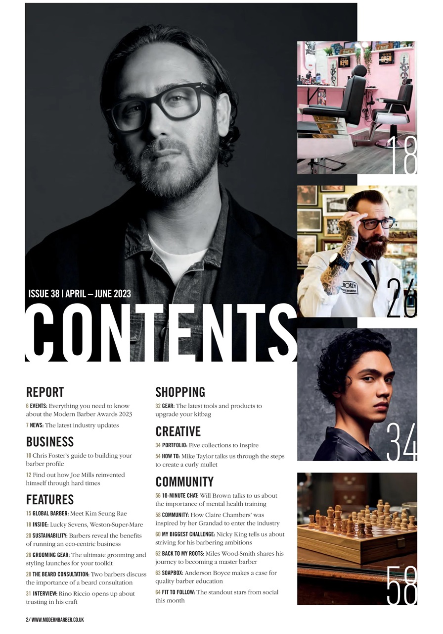 Modern Barber Preview Pages