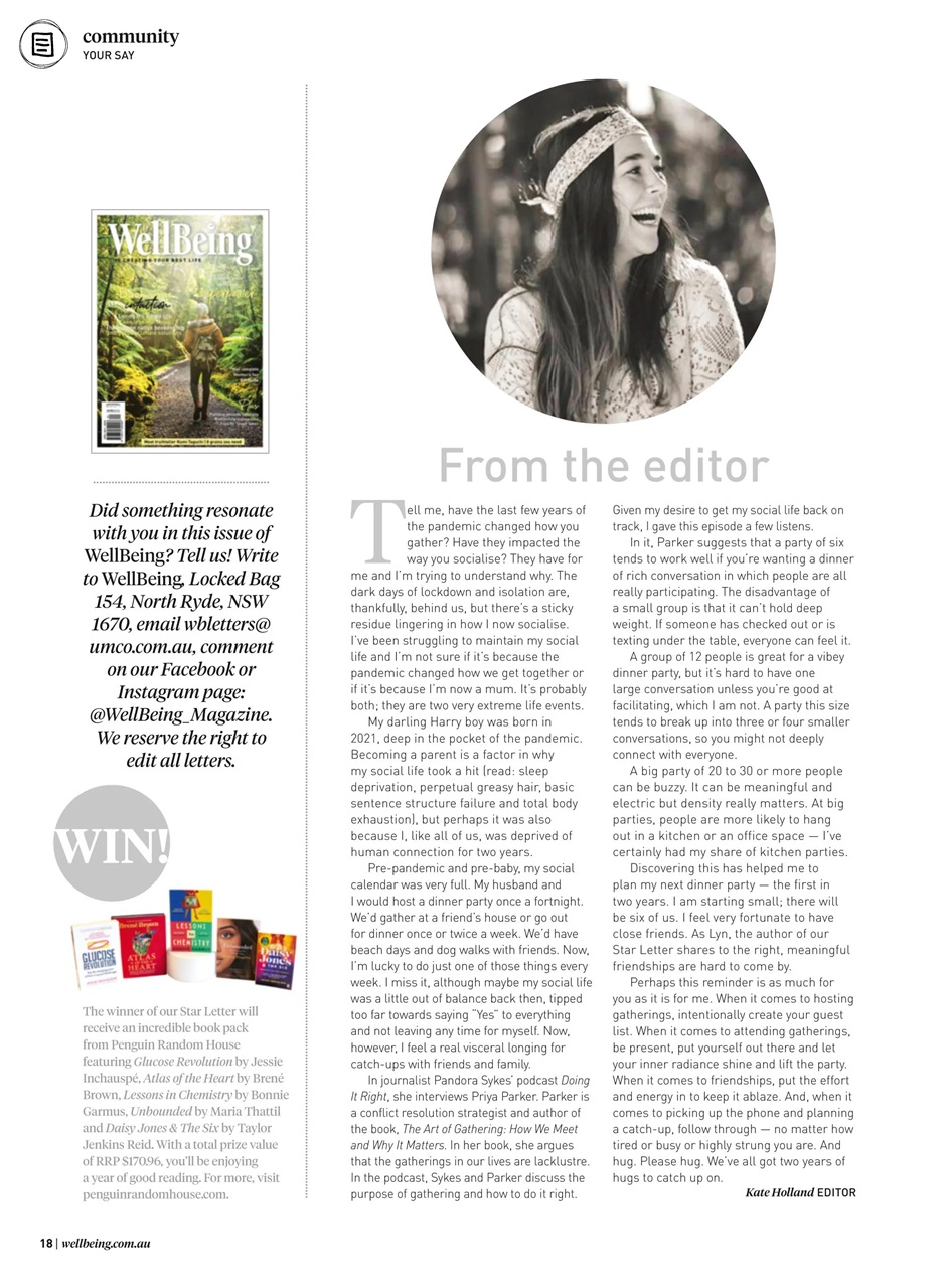 WellBeing Preview Pages