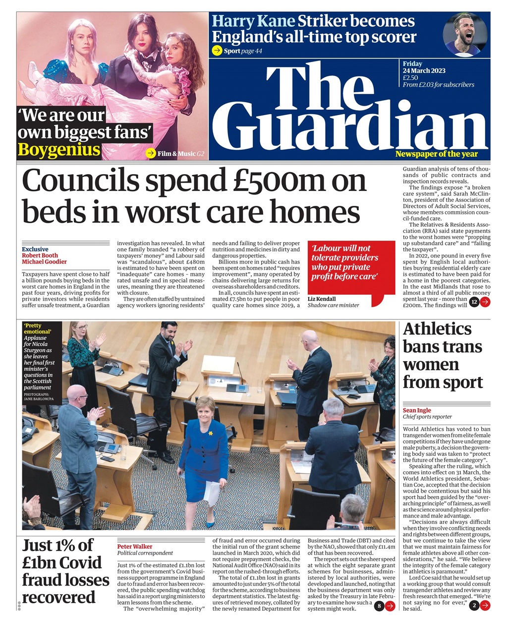 The Guardian Newspaper Preview Pages