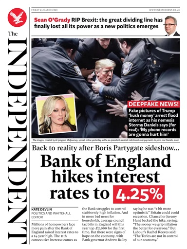The Independent Daily Edition Newspaper issue 