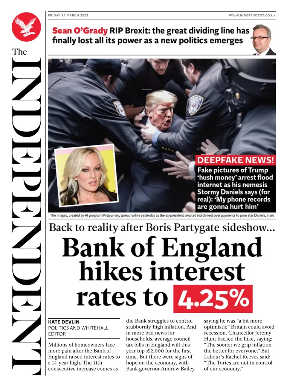 The Independent Daily Edition Newspaper Preview Pages