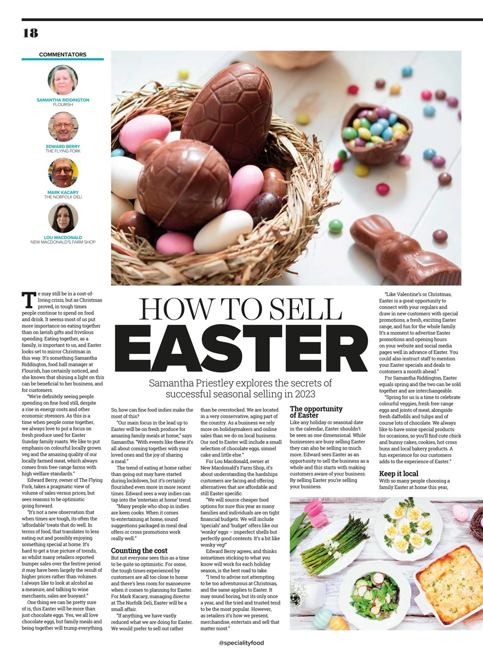 Speciality Food Preview Pages