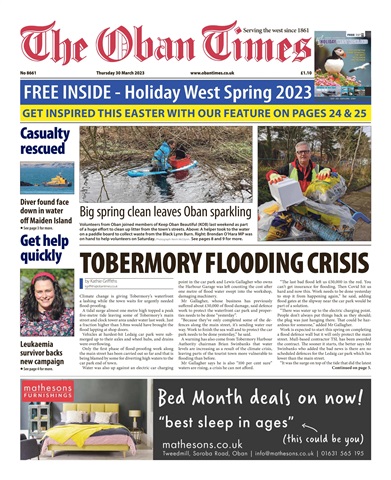 The Oban Times & Lochaber Times issue 30th March, 2023