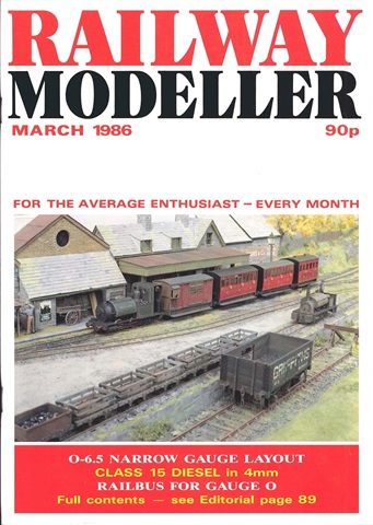 Railway Modeller issue  March 1986
