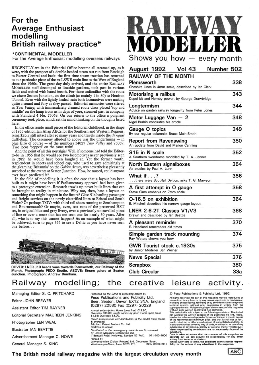 Railway Modeller Preview Pages