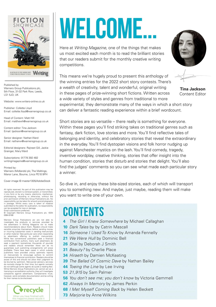 Writing Magazine Preview Pages