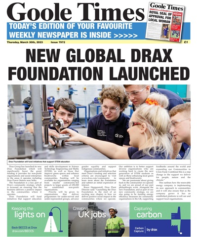 Goole Times issue March 30th 2023