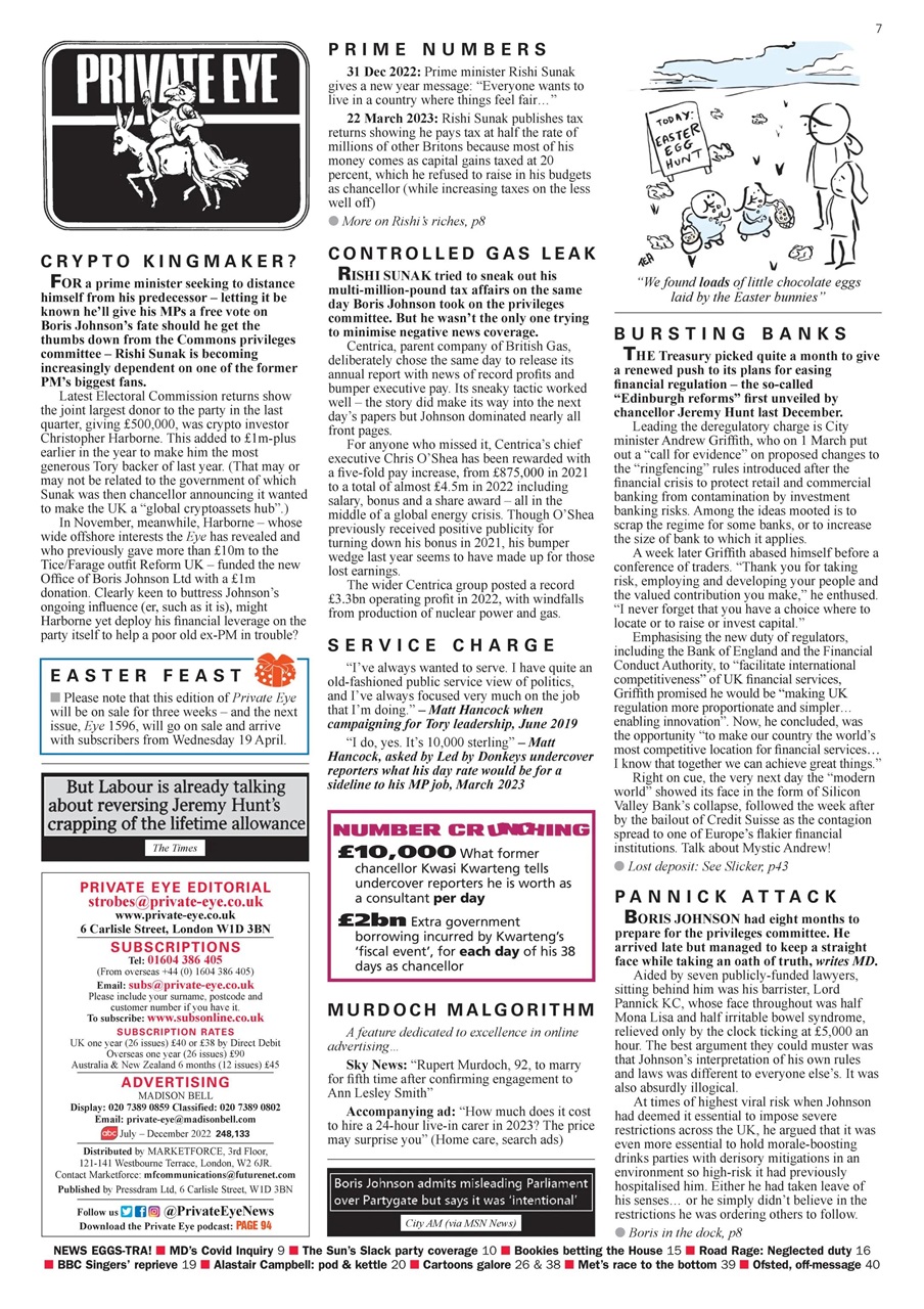 Private Eye Preview Pages