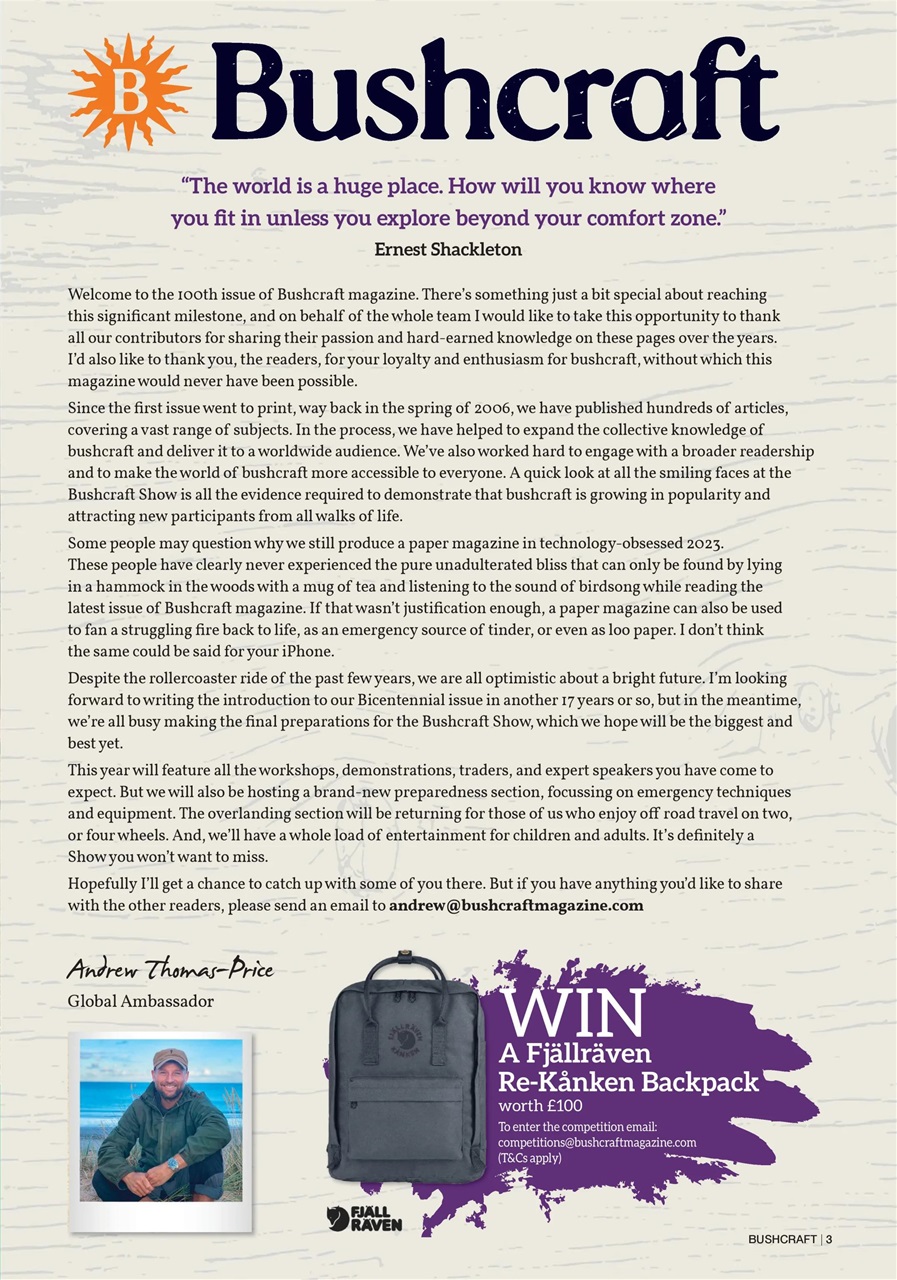 Bushcraft & Survival Skills Magazine Preview Pages