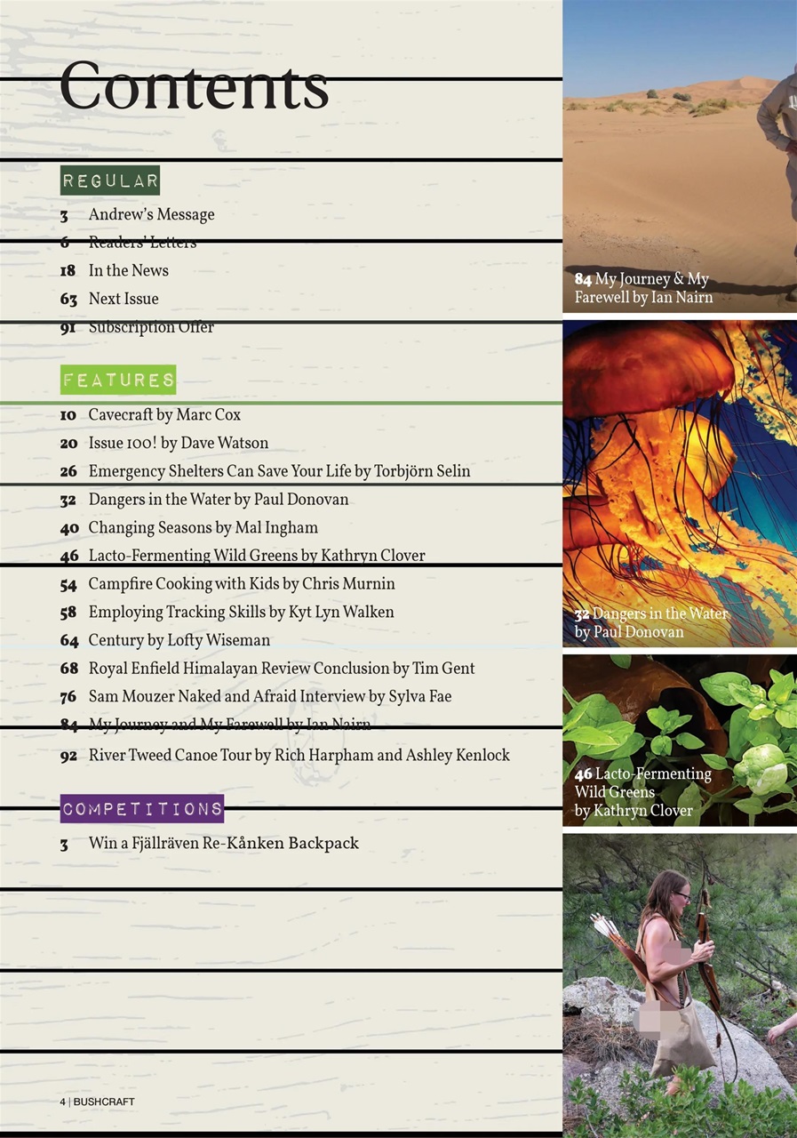 Bushcraft & Survival Skills Magazine Preview Pages